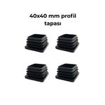 Hobbi 40x40 Mm İç Kare Tapa Sehpa Sandalye Masa İçe Geçme Profil Tapası (4 Adet)