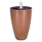 Hobbi - Armut Plastik Ayak - Baza Ayağı -Koltuk Ayağı - Kanepe Ayağı - 10 cm - Ceviz Renk - 6 Adet (Kalın vida 3/8)