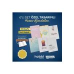 Hobbi Tasarım 6 Li Set Özel Tasarimli Huzur Ajandalari- Iı Islami Tasarım Ajanda