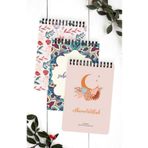Hobbi Tasarım Haftalık Planlayıcı 52 Yaprak 52 Hafta A5 Spiralli Renkli Islami (3’LÜ PAKET)