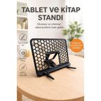Hobbi Tasarım Kitap Okuma ve Tablet Standı Siyah