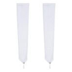 HOBBIESAY 53 cm Kadın Uzun Parmaksız Şeffaf Eldiven File Uzun Eldiven Seksi Şeffaf Cam Suni Elmas Eldiven Düğün Gelin Toper Parti Cadılar Bayramı Kostüm için, Beyaz, 53cm
