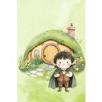 Hobbit Halfling Lord of the Rings Inspired Lined Research Notebook Journal