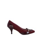 Hobby 26362R Rugan & Süet Kadın Stiletto Ayakkabı Bordo 38