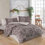 Hobby Çift Kişilik Poplin Nevresim Takımı Dream Kahve - Renkli - 240 x 260 cm