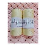 hobby club [2 Adet] 200 gr Polyester Makrome Krem Orta Kalın Supla Ve Çanta Ipliği Tığ No 3,5 Veya 4
