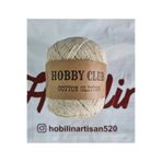 hobby club COTTON GLITTER BANDANA Simli Pamuklu El Örgü İpliği 100 Gr RENK : 010 KREM X ALTIN SİM