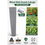 Hobby Craft Bitki Destek Çubuğu 10 Ad 150 cm Domates Biber Salatalık İçin Dayanıklı Bahçe Teli | Metal , 3,65 MM