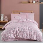 Hobby Daisy Pembe - Poplin Studio Nevresim Takımı - Acı Kahve - 100 x 120 cm