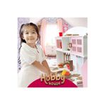 Hobby House Boyalı Ahşap Oyuncak Mutfak Servis Seti ve 1 LED Aydınlatma