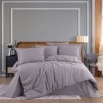 Hobby Ipliği Boyalı Çift Kişilik Nevresim Takımı - Kahve - Renkli - 240 x 260 cm