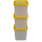 Hobby Life Alaska Nofrost Saklama Kabı 0,38 Litre 3'lü Sarı - 3 Adet