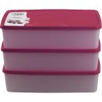 Hobby Life Alaska Nofrost Saklama Kabı 2 Litre 3'lü Fuşya - 2 Lt