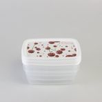 Hobby Life Deco Trend Saklama Kabı 0,6 LT Üçlü Cherry