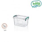 Hobby Life ED-01 Multibox Dikdörtgen 1 lt Saklama Kabı