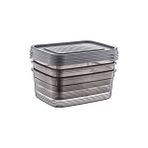 Hobby Life Festiva Dikdörtgen Saklama Kabı Seti 3 x 2,6 L - Şeffaf - 2,6 lt