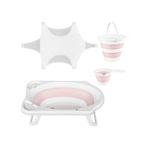 Hobby Life Katlanır Küvet Ve Bebek Yıkama Banyo Seti Pembe