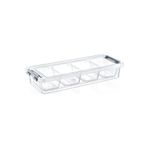 HOBBY LİFE Saklama Kabı & Saklama Kutusu- Grand 4 Bölmeli Sığ Organize Kutu 2,5 Lt
