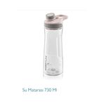 HOBBY LİFE Şeffaf Spor Okul Ofis Su Matarası Suluk 730 ml Toz Pembe