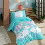 Hobby Magical Aqua Tek Kişilik Poplin Nevresim Takımı