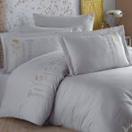 Hobby Premium Diva Poplin Çift Kişilik Nakışlı Nevresim Takımıefb-Rtl-Hby-Çkpnvr-Dıva - 160 x 240 cm - Gri