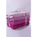 Hobby Rainbow Pembe 4'lü Havlu Seti