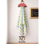 Hobby Stripe Yeşil Plaj Havlusu 70X140