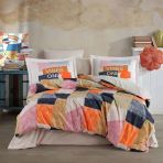Hobby Tek Kişilik Poplin Nevresim Takımı Bermuda Oranj
