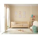 Hobby Wood Nova - Natural Yuvarlak Çıtalı Karyola - Ahşap - 120X200