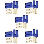 Hobbypark 5 Çift EC5 Muz Fiş Konnektörleri Dişi Erkek 5,0 mm Altın Kurşun Konektör RC ESC LIPO Pil Cihazı Elektrikli Motor için