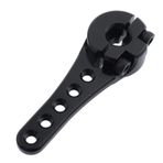 Hobbypark Metal Alüminyum Uzun 25T Servo Korna Tek Taraflı Direksiyon Kolu M3 Dişli RC Araba Kamyon Off Road Buggy Aksesuarları (Siyah)
