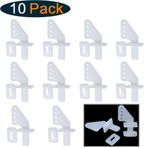 HobbyPark Naylon Mikro Kontrol Kornaları 20x11 mm RC Uçak Uzaktan Kumanda Köpük Elektrikli Park Flyers Parçaları için 4 Delik (10'lu Set)
