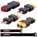 Hobbypark T Plug Deans Style to XT60 Konnektör Adaptörü RC Lipo Pil Şarj Cihazı Dönüştürme Pil Kayışları ile birlikte