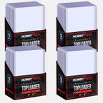 HOBBYTECH - 100 Adet Standart Boy Üstten Yükleyici Kart Tutucu - Birinci Sınıf 7,62 cm x 10,16 cm Sert Plastik 20Pt Normal Üst Yükleyiciler Beyzbol, Basketbol, Spor Kartları, MTG, TCG, Yu-Gi-Oh ve