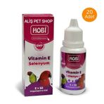 Hobi 30 ml 20 Adet Kuşlar İçin Vitamin E ve Selenyum Takviyesi