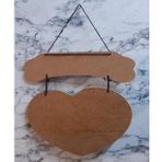 Hobi Adn 0226 Dekoratif Kapı Süsü Kalpli MODEL Ahşap MDF HAM CNC Kesim El Yapım