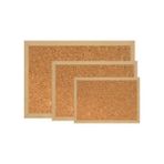 Hobi Ahşap Mantar Pano Naturel Mdf Çerçeve 60*90 - 3 Adet - Kahverengi