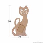 Hobi-art Çer 148 Dekoratif Kedi Tasarımlı Ahşap Resim Çerçevesi