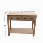 Hobi-Art D 62 Boyanabilir Dort Cekmeceli Vintage Konsol