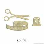 Hobi-Art Kd 172 Terzi Seti Dekoratif Mini Ahşap Obje