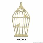 Hobi-Art Kd 202 Kuş Kafesi Şeklinde Dekoratif Mini Ahşap Obje