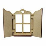 Hobi-Art Kd 322 Pencere Figürlü Mini Ahşap Obje