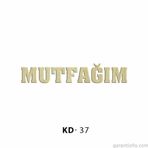 Hobi-Art Kd 37 - Mutfağım Yazılı Dekoratif Mini Ahşap Obje