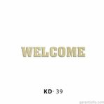 Hobi-Art Kd 39 - Welcome Yazılı Dekoratif Mini Ahşap Obje