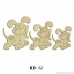 Hobi-Art Kd 62 - Köpek Tasarımlı Dekoratif Mini Ahşap Obje