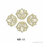 Hobi-Art Kd 63 - Lale Tasarımlı Dekoratif Mini Ahşap Obje