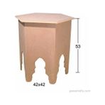 Hobi-art Sp 547 Ham Ahşap Dekoratif Sehpa