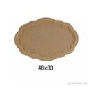 Hobi-art T 690 Ahşap Dalgalı Tepsi Obje