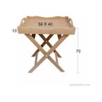 Hobi-Art T 759 Ahşap Dekoratif Şımarık Sehpa ve Tepsi