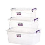 Hobi Box Yatay Saklama Kabı 3'lü Set 10-15-20 Lt